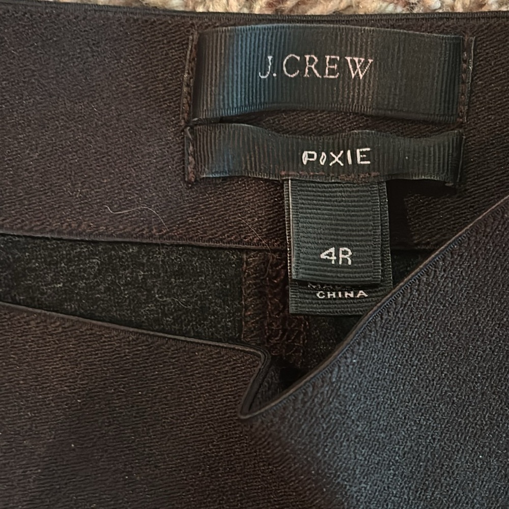 J. Crew Pixie Black Skinny Hybrid Leggings Pants 4R - Picture 8 of 8